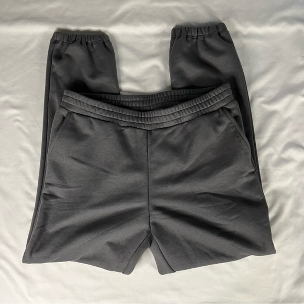 Koral Grey Size S Aria Sweatpant Gym Athleisure Pocket Elastic Waist